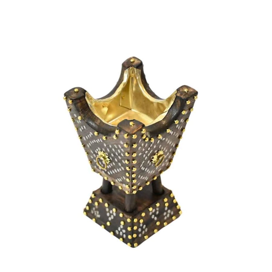 مبخرة نجدية حجم صغير ( لون خشبي غامق )