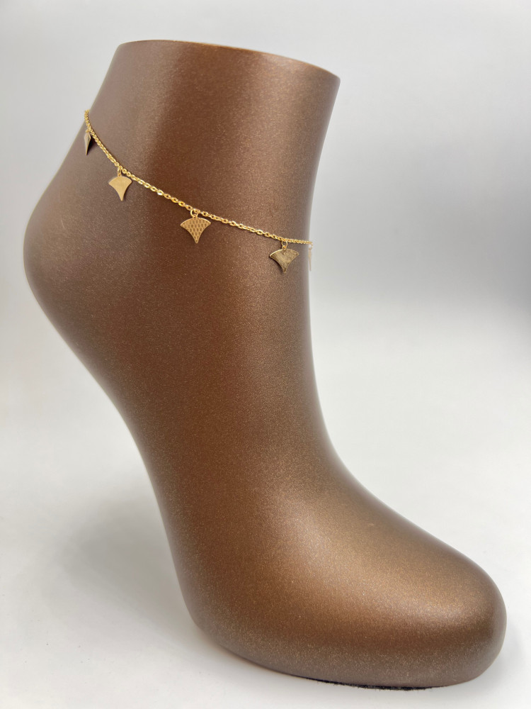 18 karat gold anklet, weight 2.07 grams