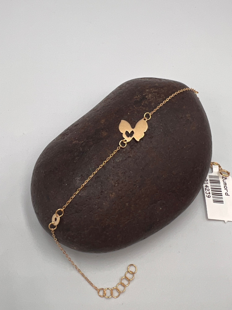 18 karat gold bracelet, weight 0.90 grams
