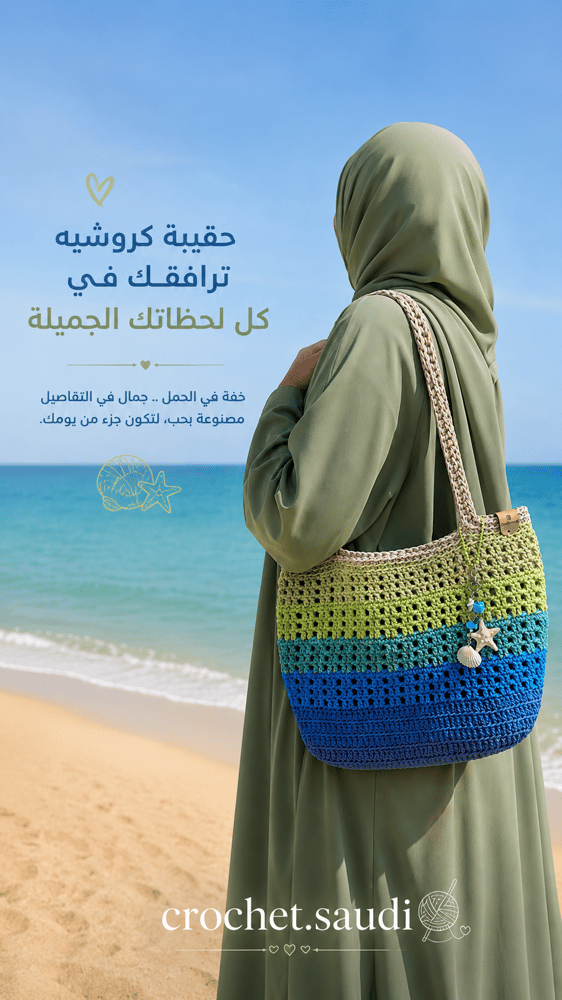 شنطة كتف لون المحيط