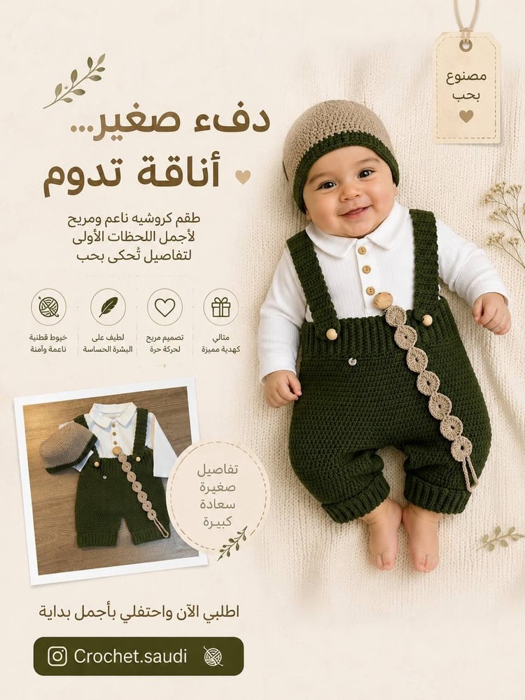 طقم ولادي زيتي
