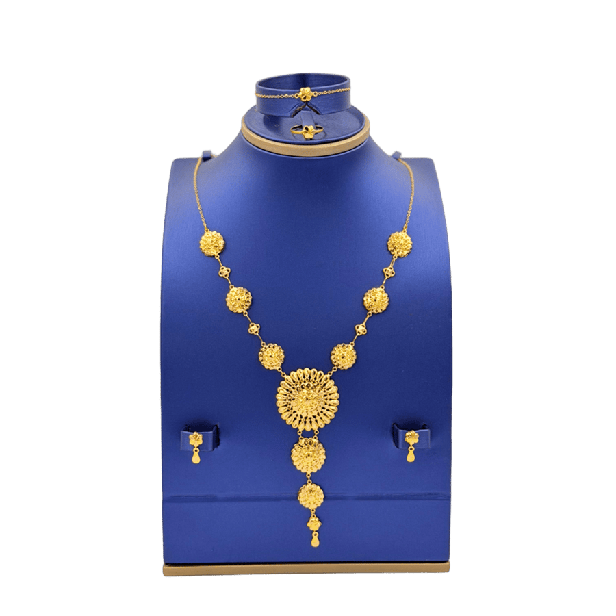 Jaber chair set pure gold 21 karat | weight 11.7 grams | T069