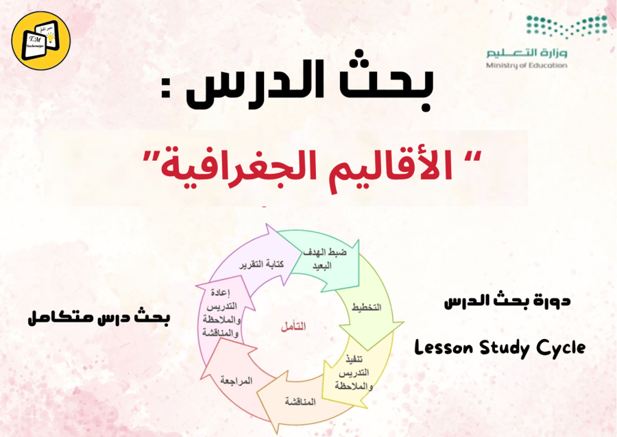 بحث درس الاقاليم الجغرافية