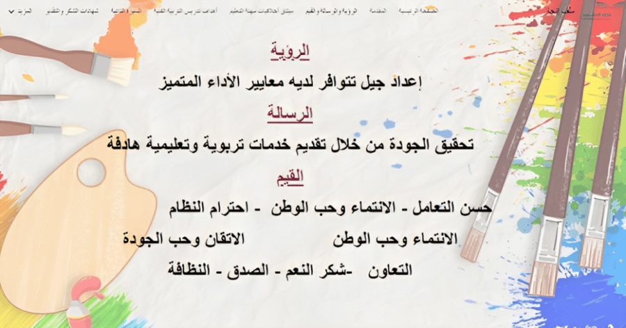ملف إنجاز إلكتروني لمادة الفنية