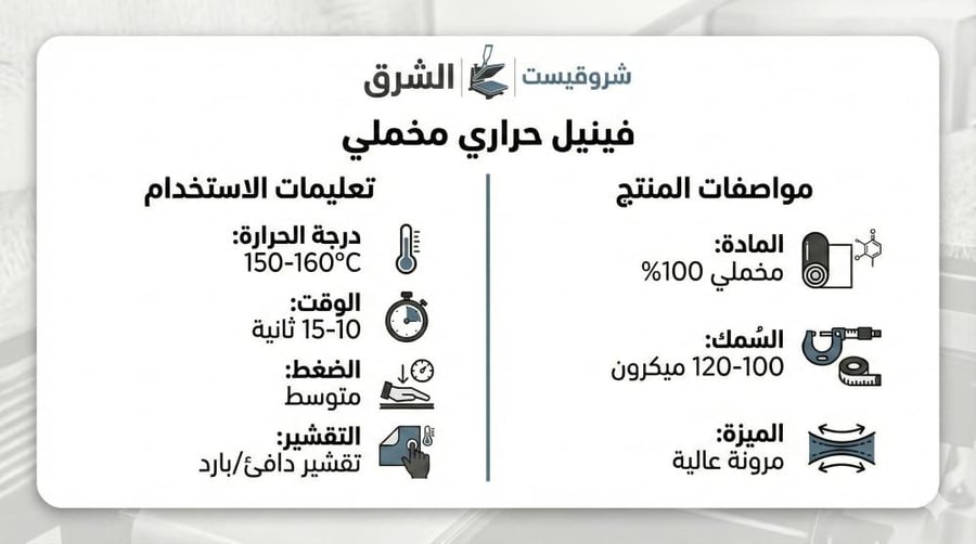 خطوات طباعة الفينيل الحراري المخملي على التيشيرتات والأقمشة