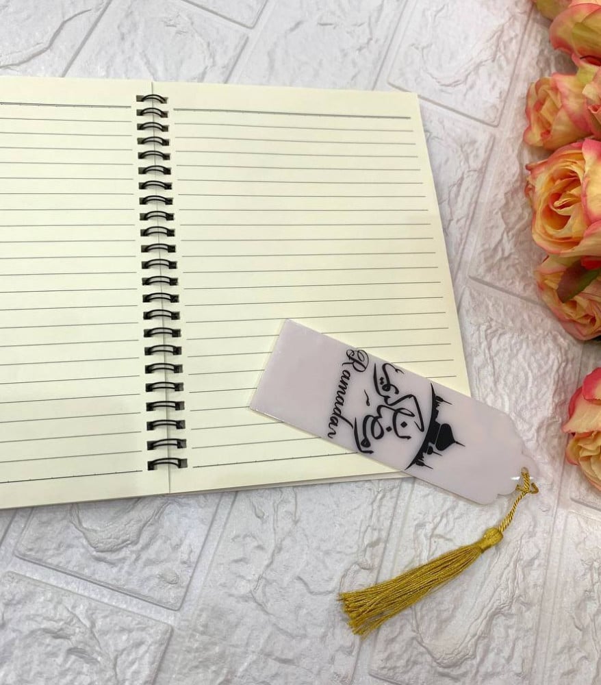 فواصل كتب اكريليك ابيض مستطيلة فارغة جاهزة للطباعة والفينيل