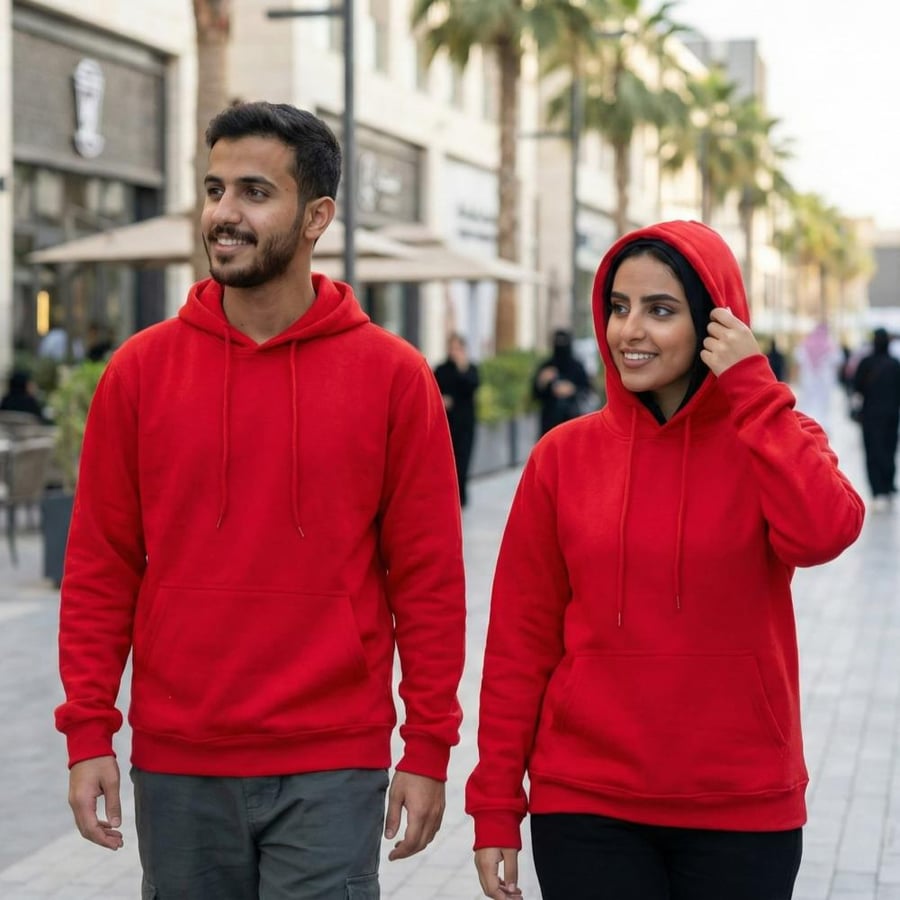 ملمس قطن بريميم فائق النعومة والجودة لون أحمر