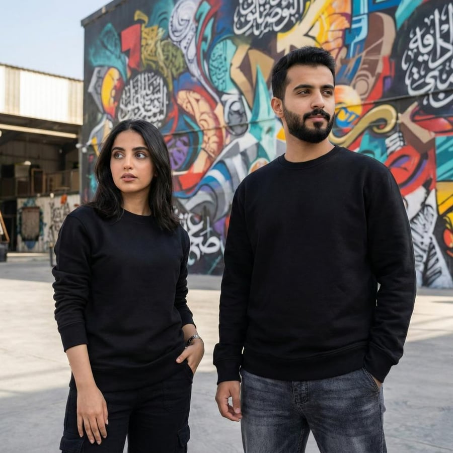 بلوفر أسود سادة اصلي فخم