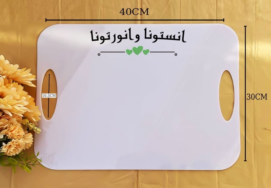 سطح اكريلك ابيض سادة مثالي لتطبيق تقنية طباعة uv dtf
