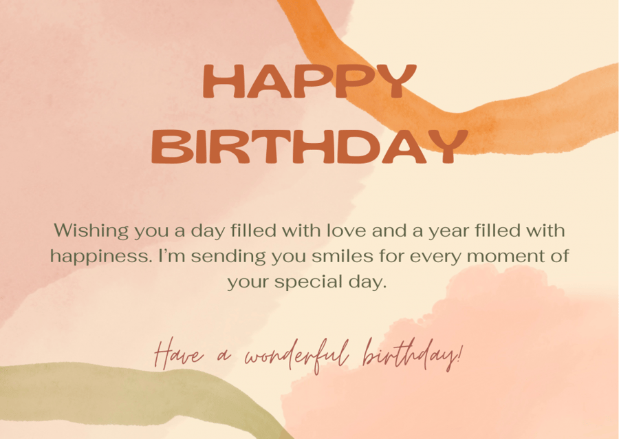 Happy birthday card