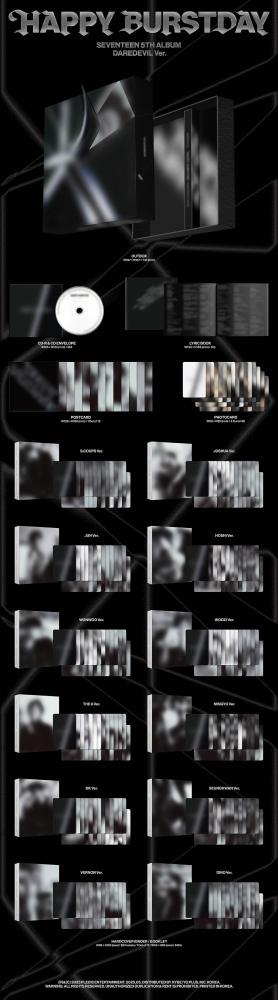 Seventeen album - Happy Birthday version of the cards