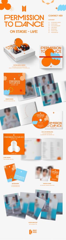 BTS album - PERMISSION TO DANCE ON STAGE - LIVE CD version