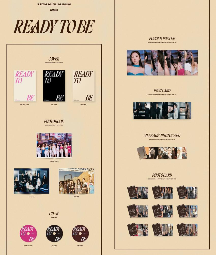 البوم twice توايس - READY TO BE السيت