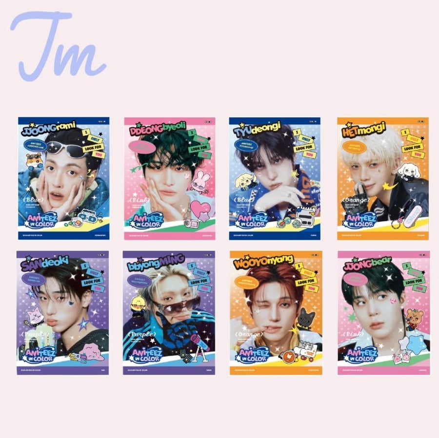 دمى ايتيز ATEEZ x ANITEEZ IN COLOR نسخة MINI PHOTOBOOK