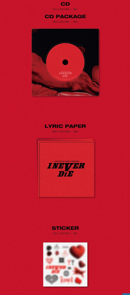 G-Idol album - I NEVER DIE site