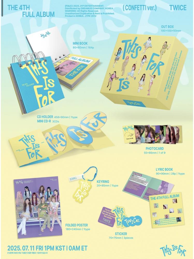 Twice album - this is for the CONFETTI version