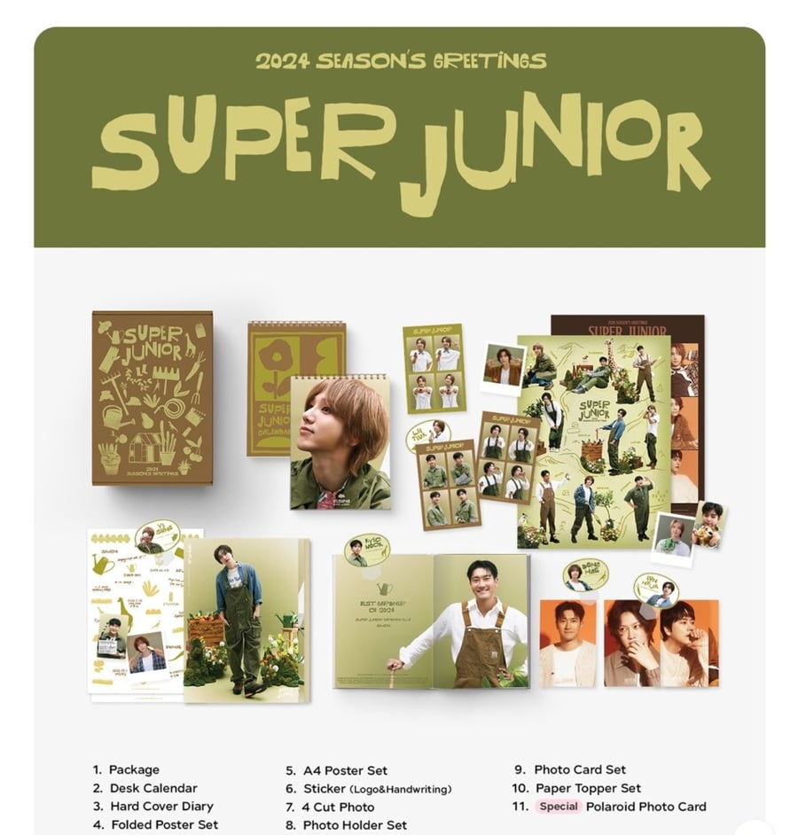 Seasonal greeting 2024 for Super Junior band