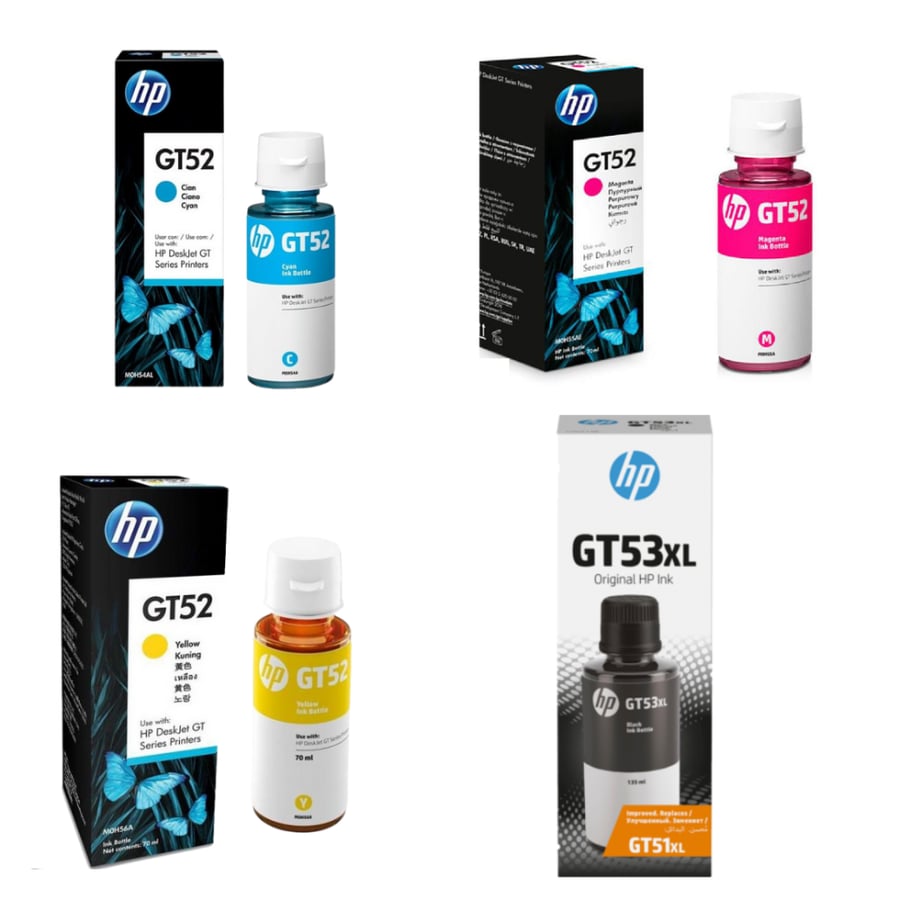 طقم حبر أتش بى سائل اصلي GT52 and GT53XL-SET