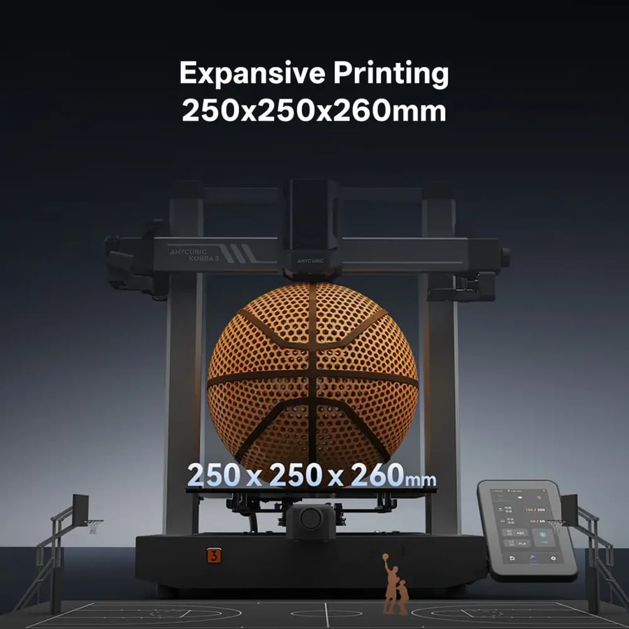طابعة 3D ثري دي ANYCUBIC KOBRA 3 V2