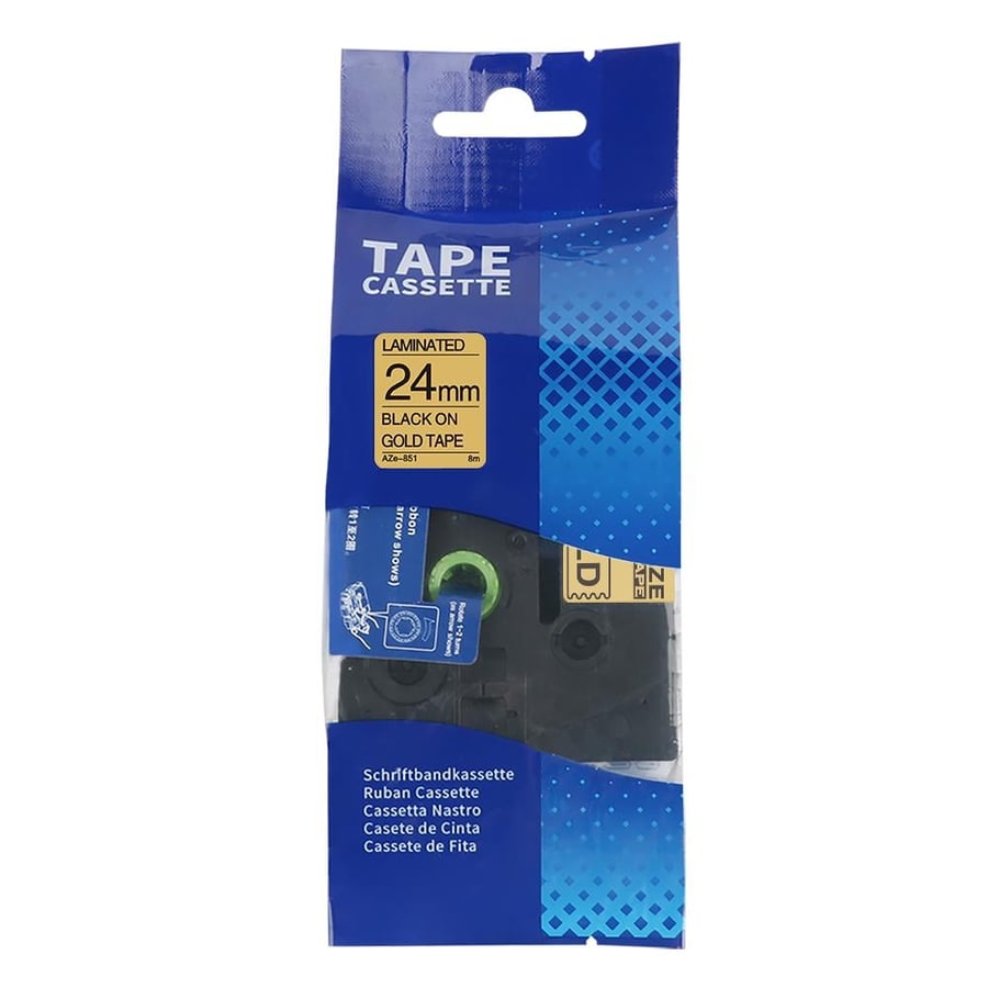 TZC-851 ليبل براذر 24 ملي اسود على ذهبي