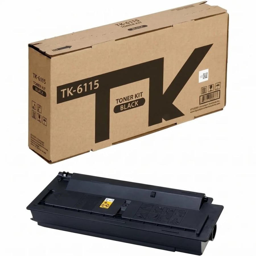 خرطوشة حبر Kyocera TK-6115 أسود أصلي (1T02TVBNL0) – إنتاجية ضخمة 15,000 صفحة