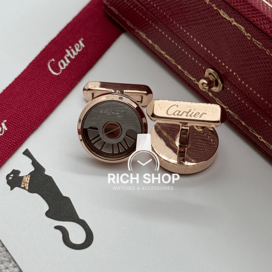 Bronze Cabochon Cartier on silver