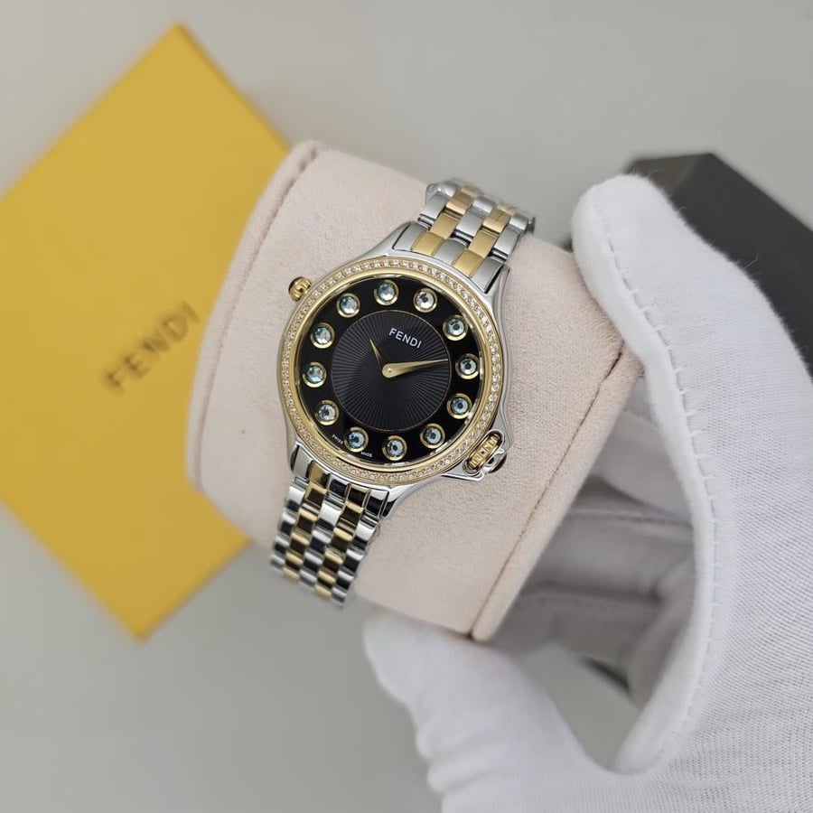 Fendi women's watch with silver and gold strap Max