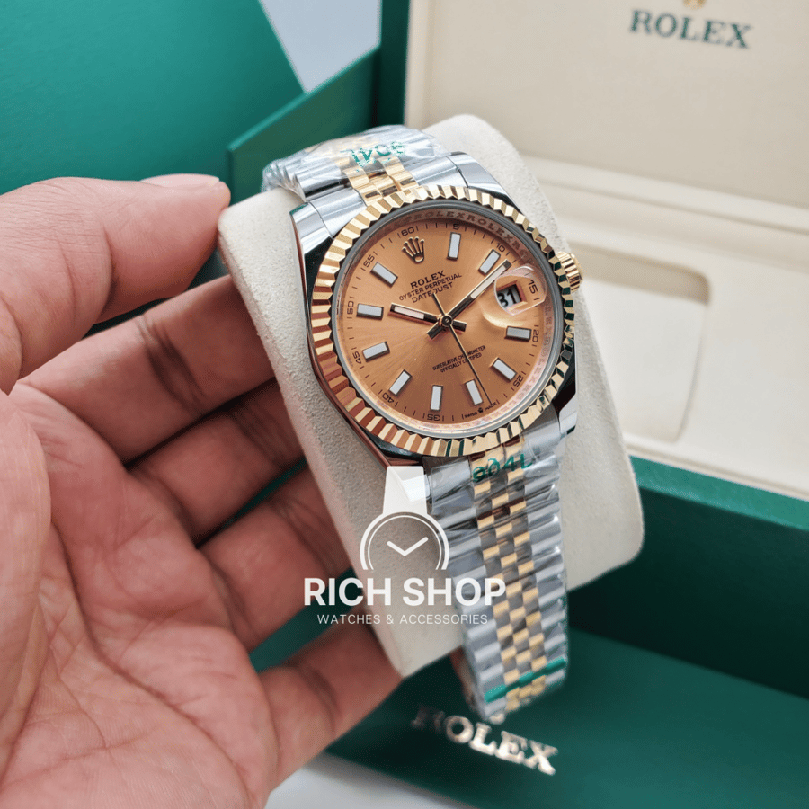 Rolex Datejust watch in the middle