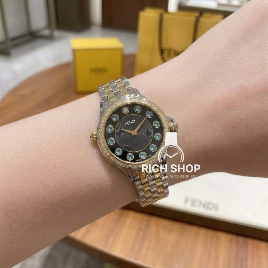 Fendi women's watch with silver and gold strap Max