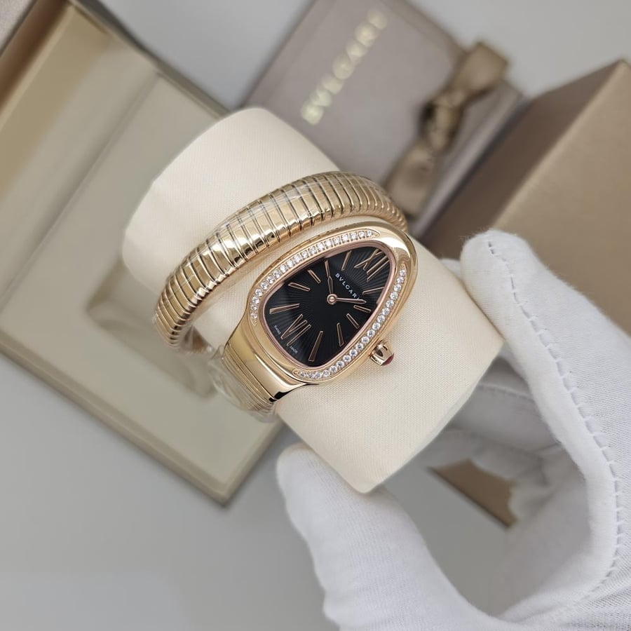 Bulgari snake watch rose gold