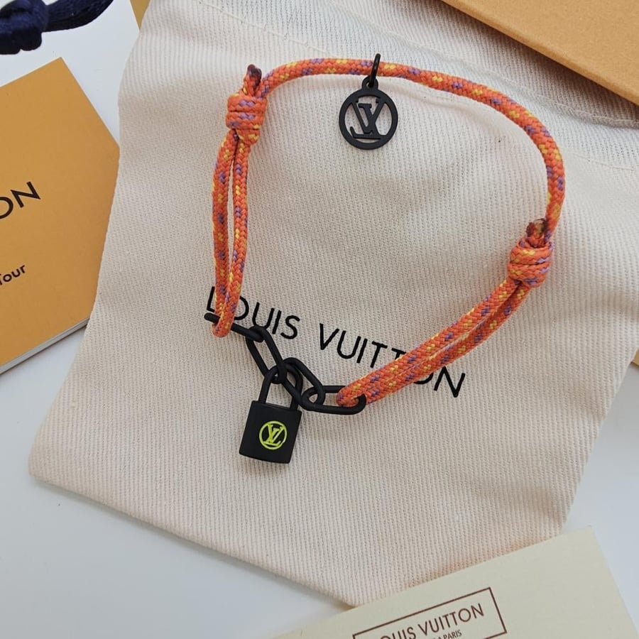 Louis Vuitton bracelet with black lock