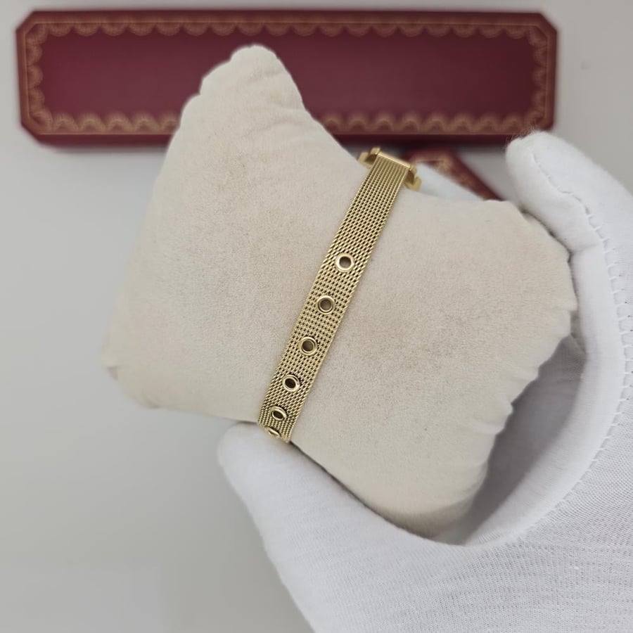 Harry Winston watch, gold steel, with external and internal zircon