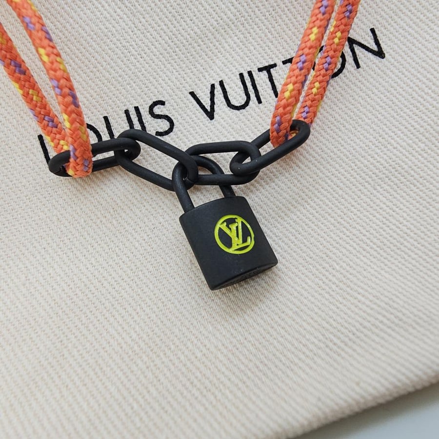 Louis Vuitton bracelet with black lock