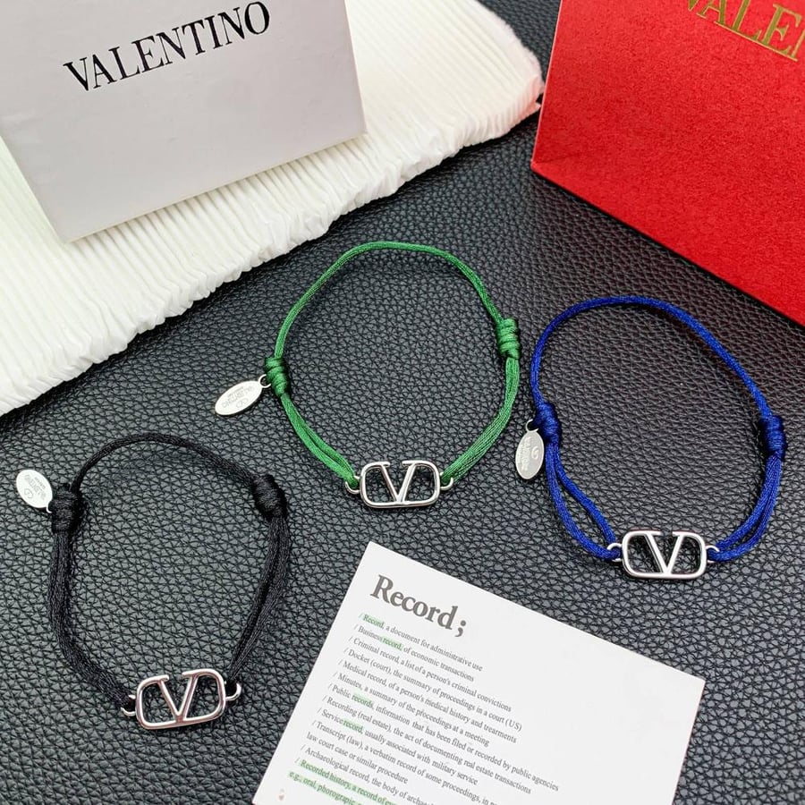 Valentino bracelet silver thread