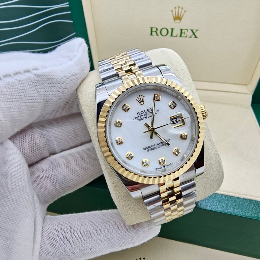 Rolex Datejust watch in the middle