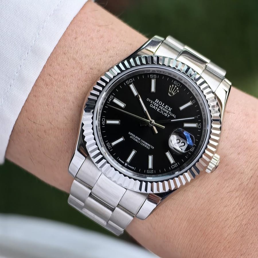 Rolex Datejust watch in the middle