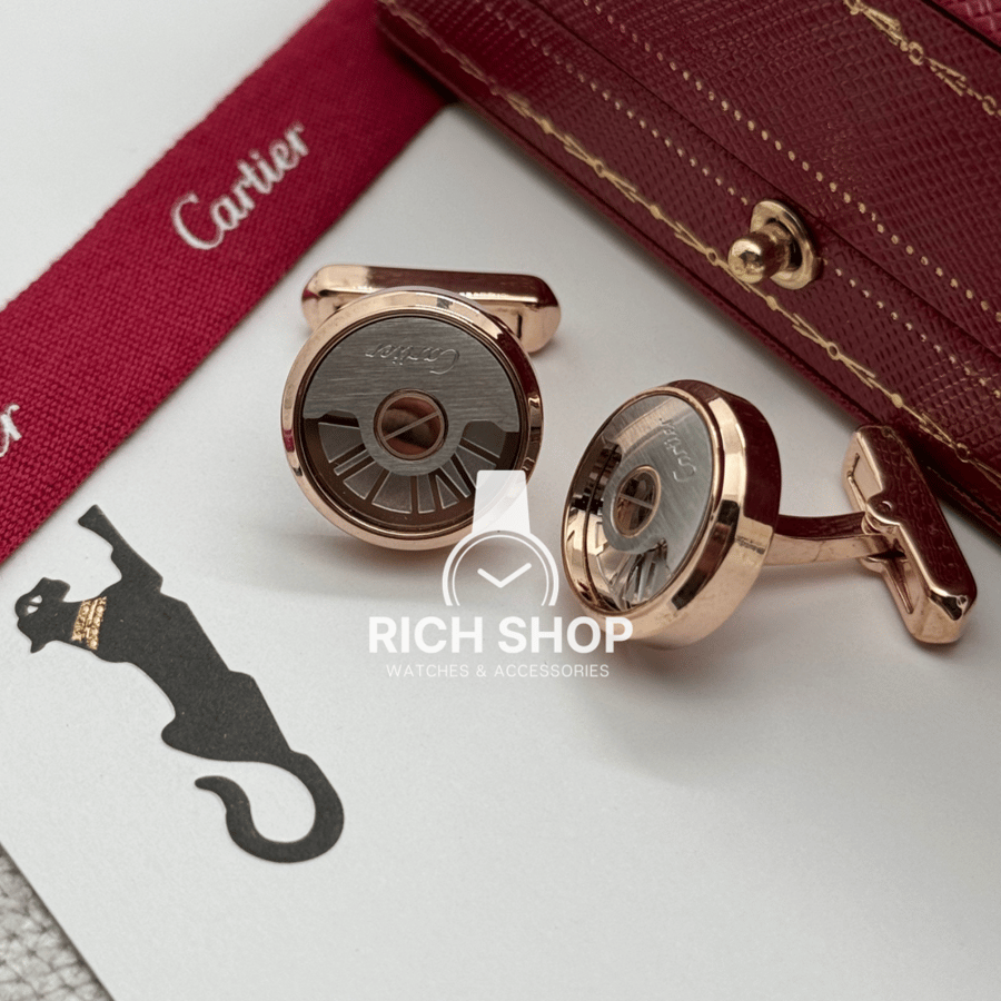 Bronze Cabochon Cartier on silver