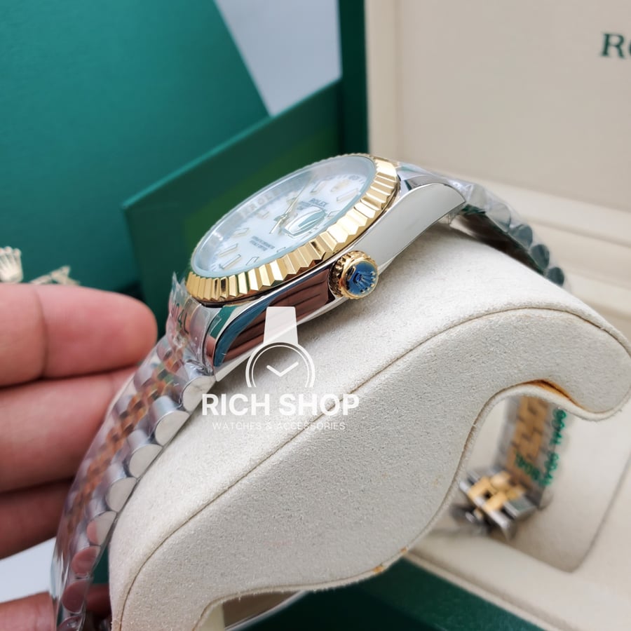Rolex Datejust watch in the middle
