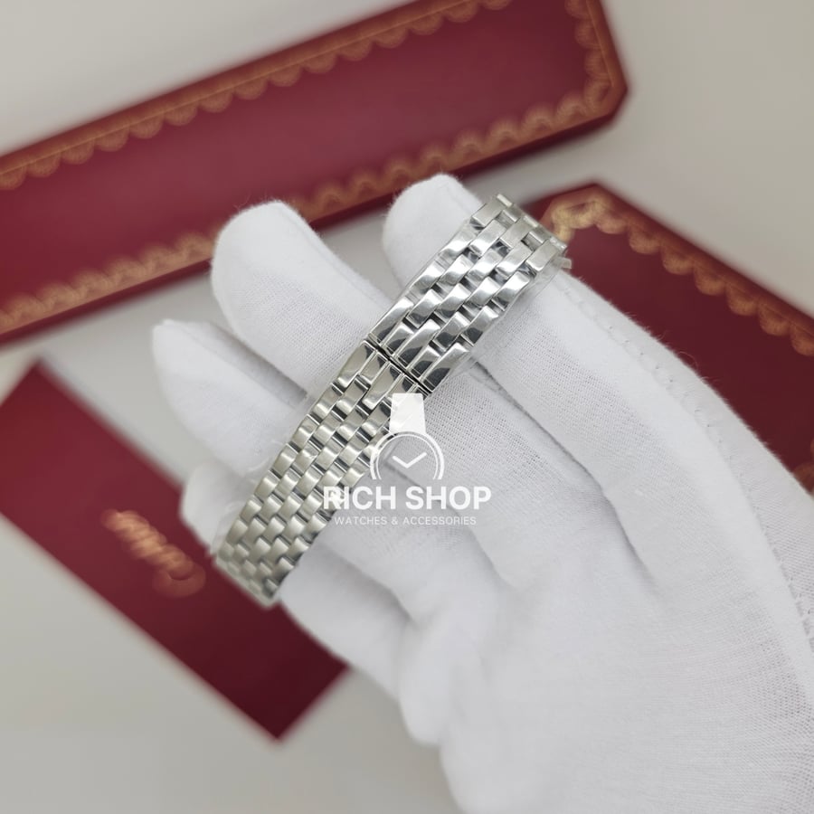 ساعة كارتير بانثر مرصعة بزركون خارجي