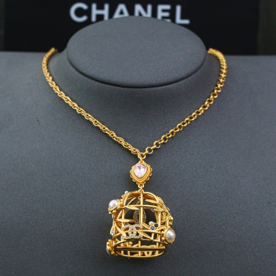 سلسال شانيل قفص مرصع
