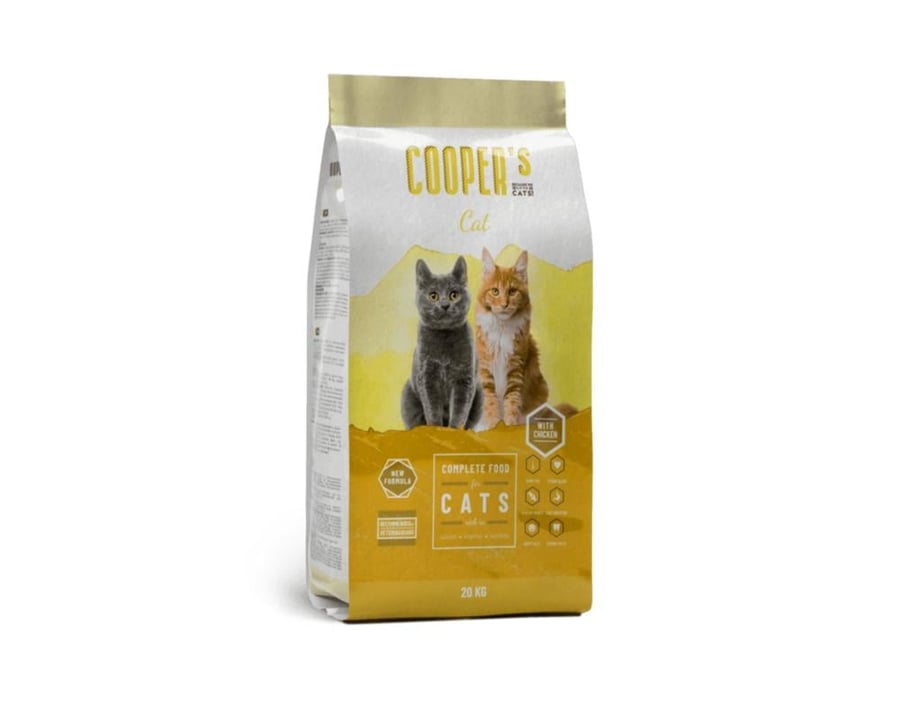 كوبر طعام جاف للقطط البالغة بالدجاج coopers