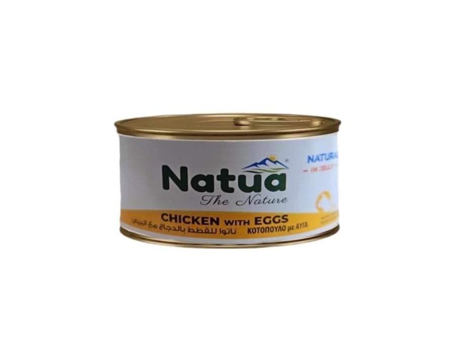 ناتوا طعام رطب للقطط بالدجاج والبيض 85g