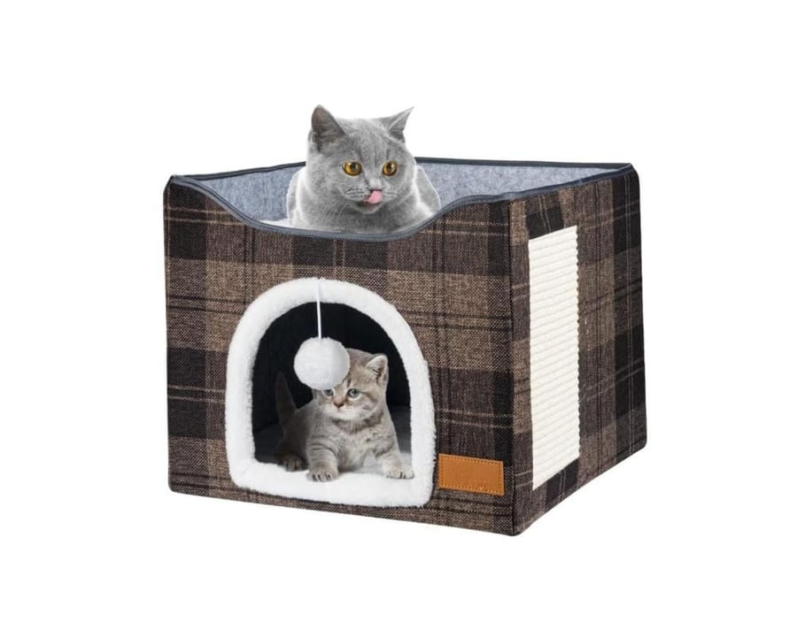 منزل للقطط كع خداشة من بت اند مور pet and more