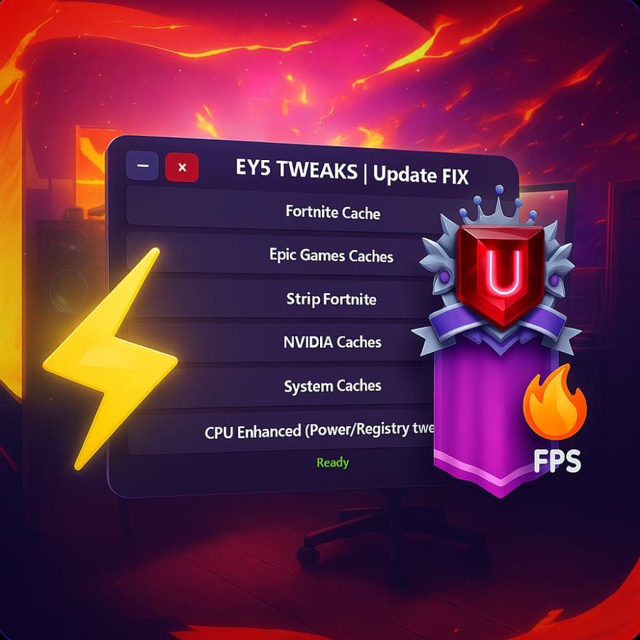 برنامج تحسين فورتنايت | Update FIX⚡