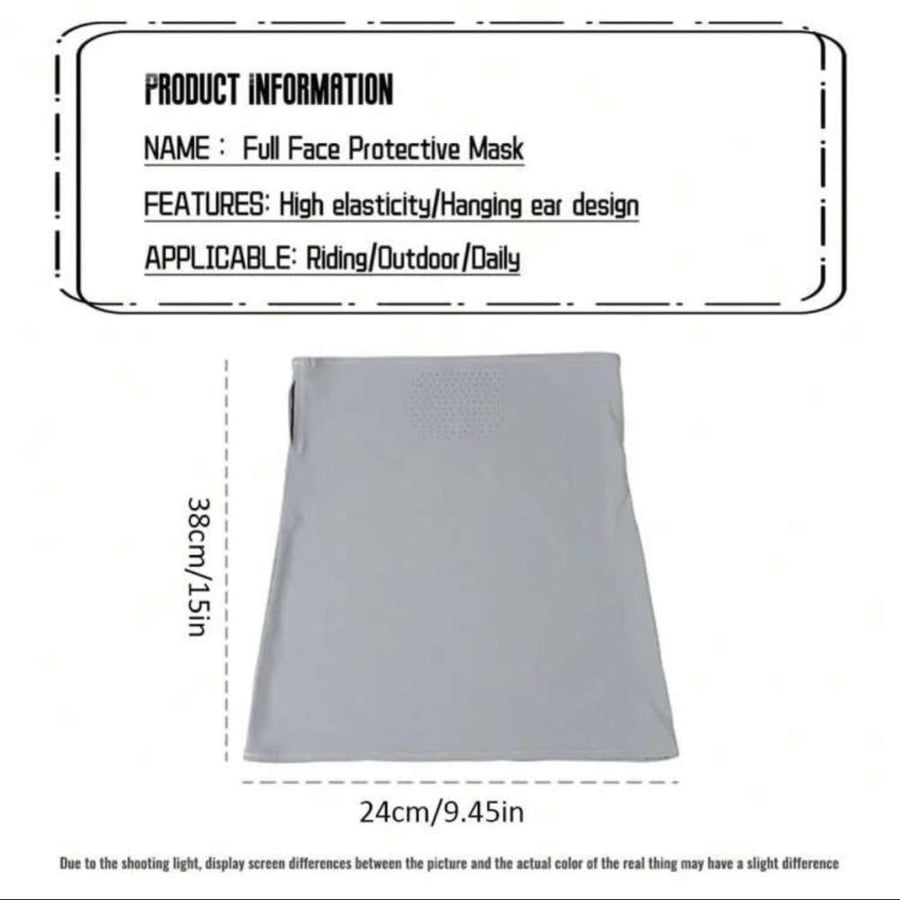 ماسك وجه مع فتحات تهويه Breathable face mask