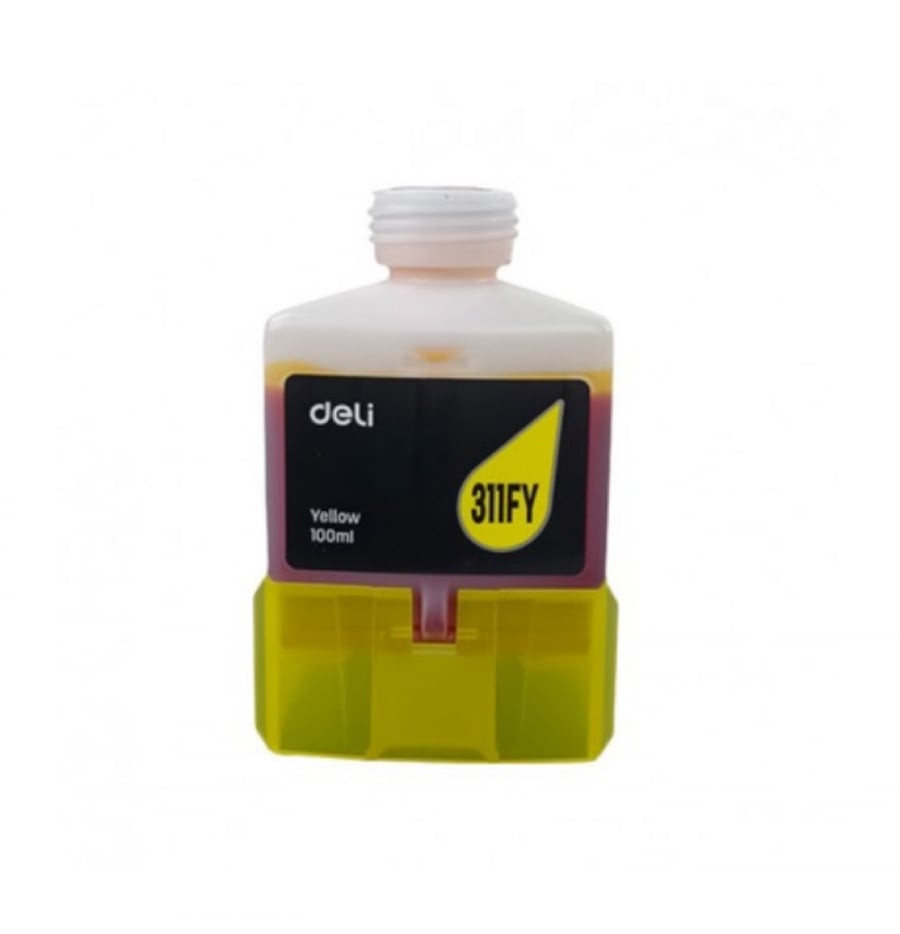 Deli 311FY yellow ink bottle