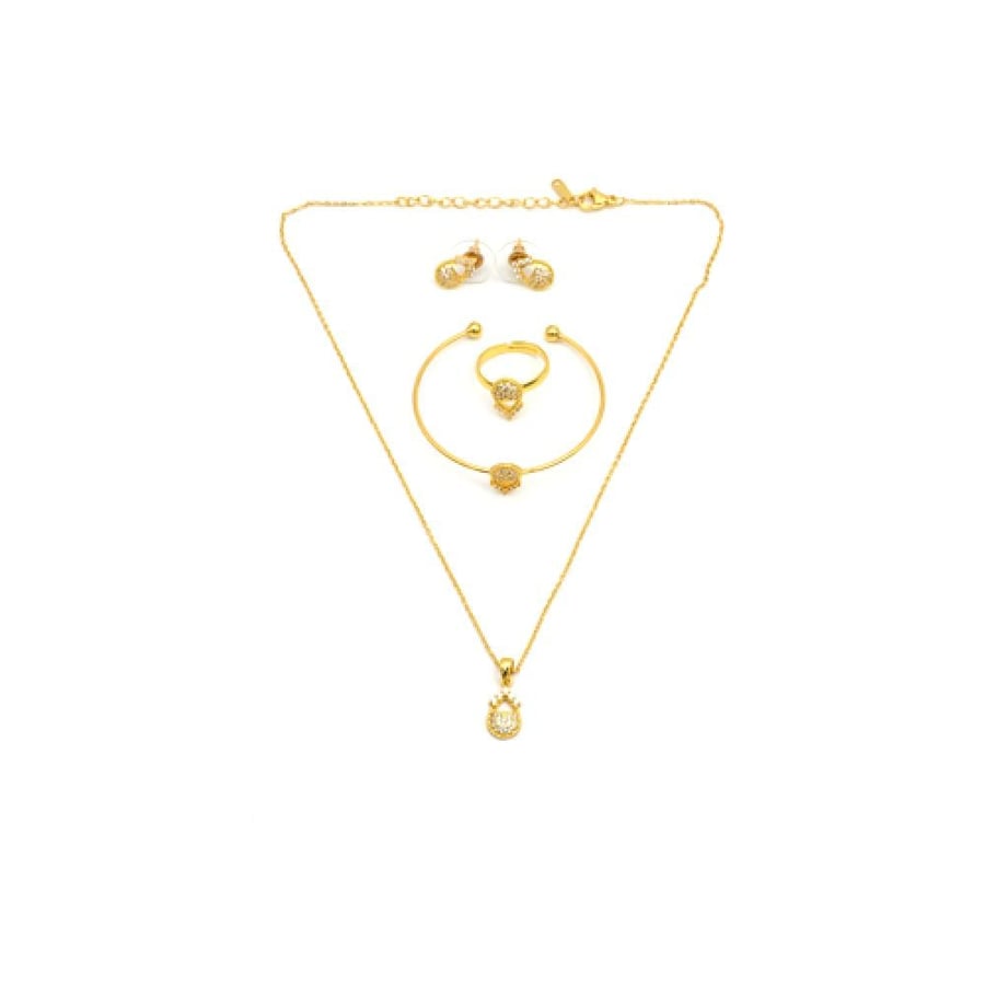 Children's set with a soft design in gold color