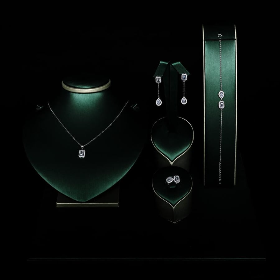 طقم فضة عيار 925