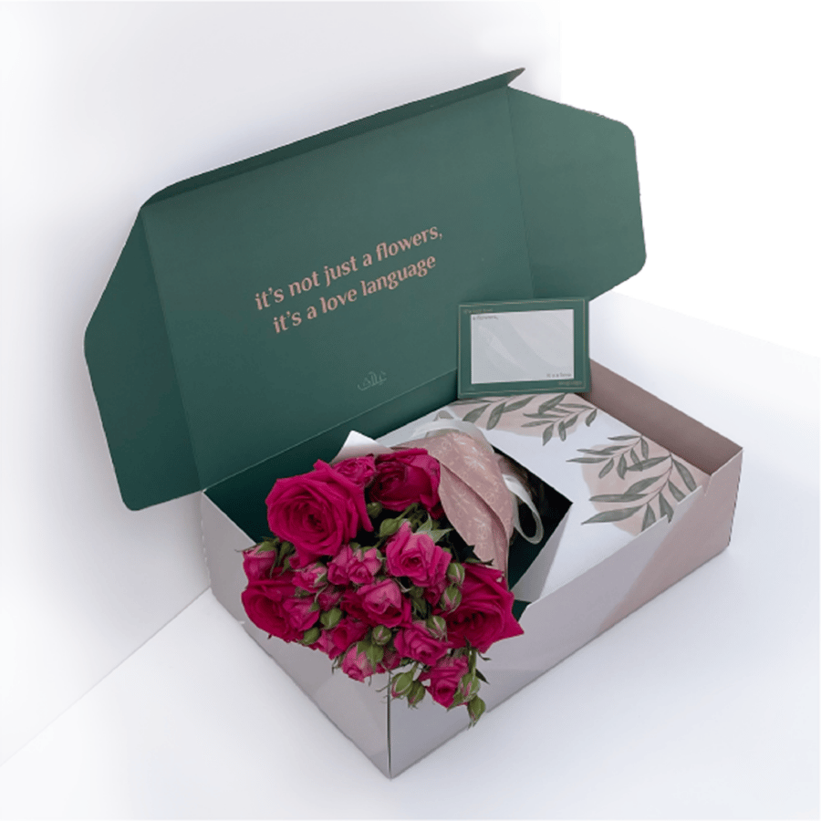Box for flowers and gifts "Box" - 48 boxes with different designs