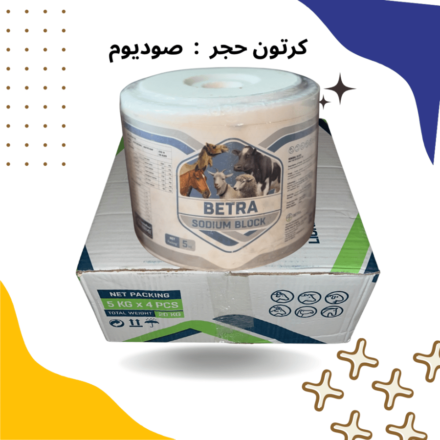 كرتون حجر صوديوم ( ٤ حبات )